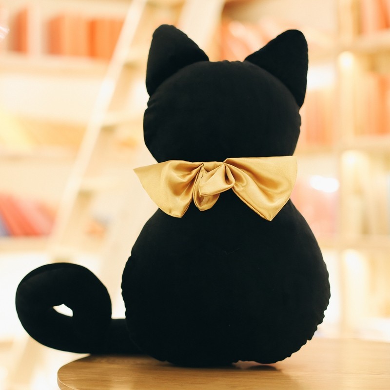 Black Cat Stuffed Animal Black Cat Soft Toy The Back Of Stuffed Cat