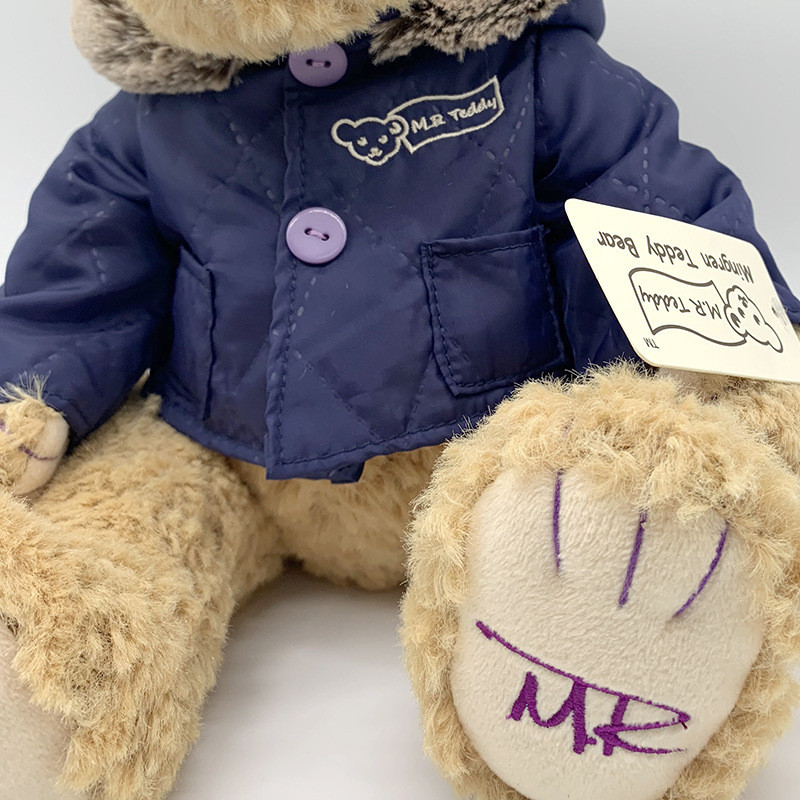 Teddy Bear with Blue Hooded Coat Teddy Bear Gift