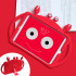 Lobster iPad Case for Kids Red iPad Case with Stand and Handles