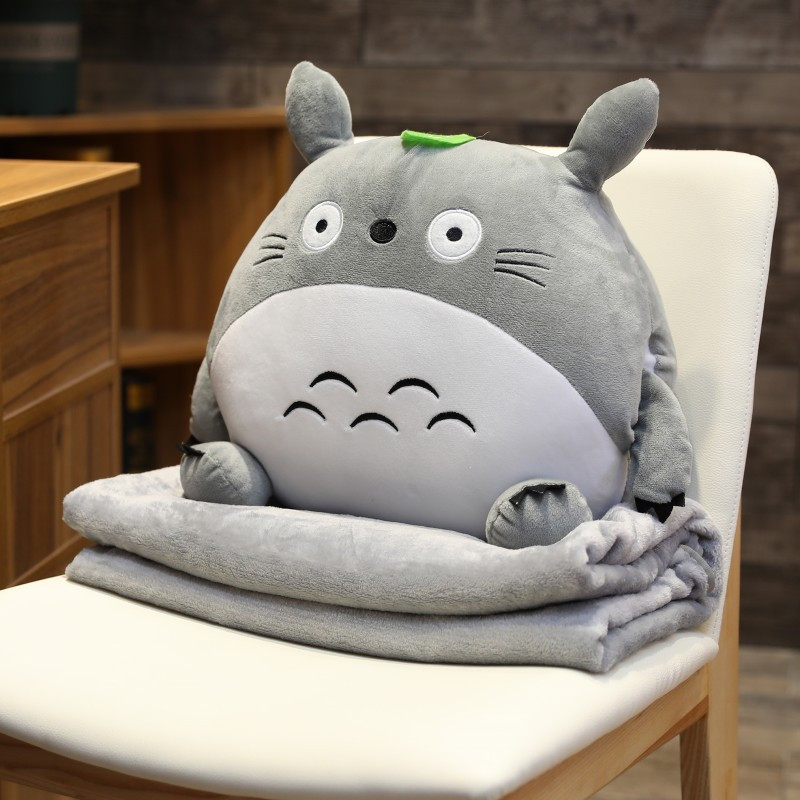 Oreiller Peluche Totoro avec Couverture - Univers Peluche