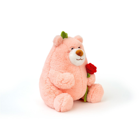 Bear Plush with Flower Cute Bear Stuffed Animal for Girlfriend