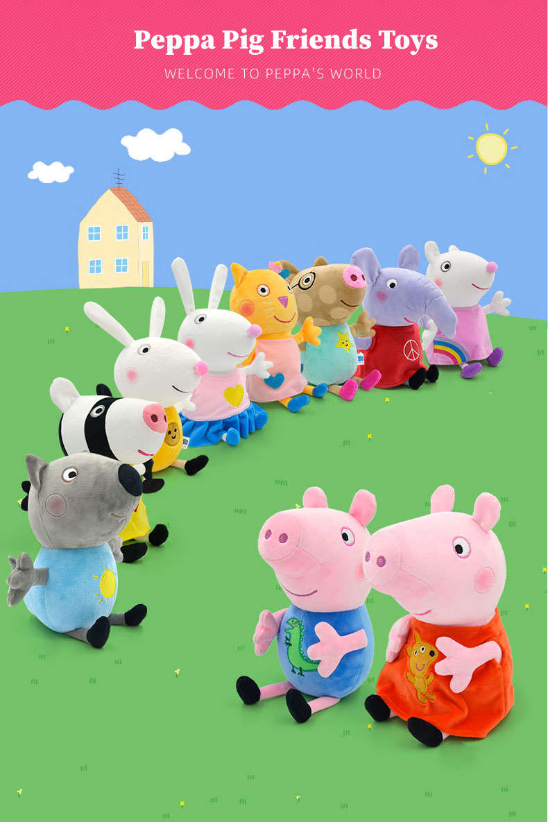  Peppa Pig & Friends - Paquete de 8 figuras de